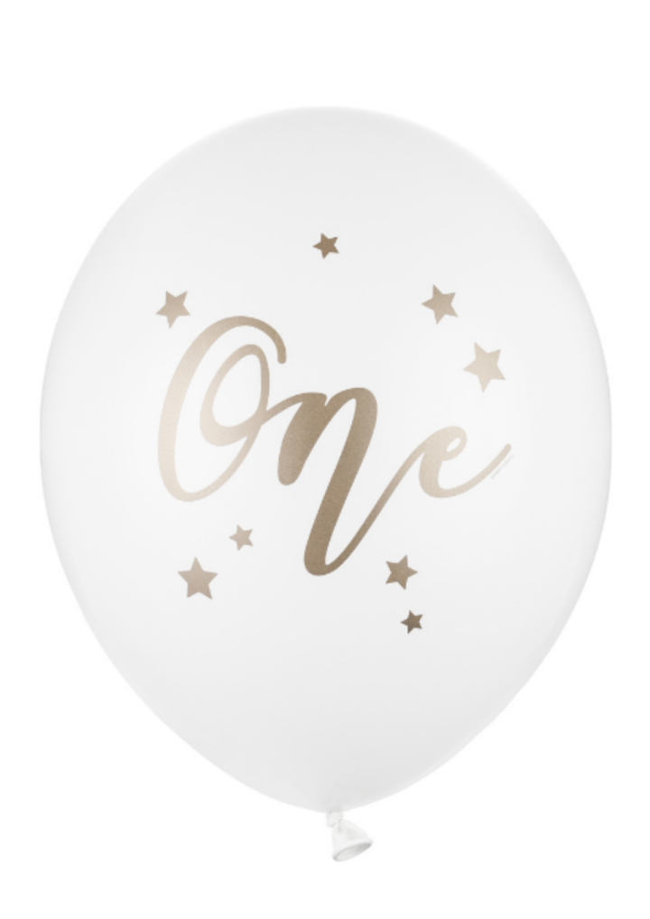 Balon lateksowy ONE biały